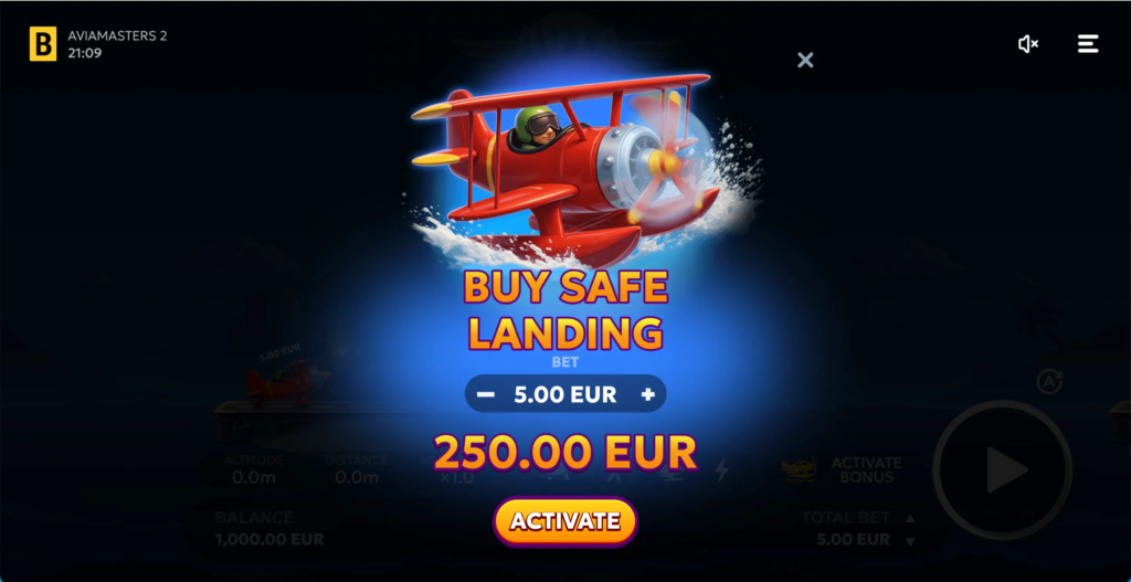 Aviamasters 2 gameplay screenshot — hoofdscherm